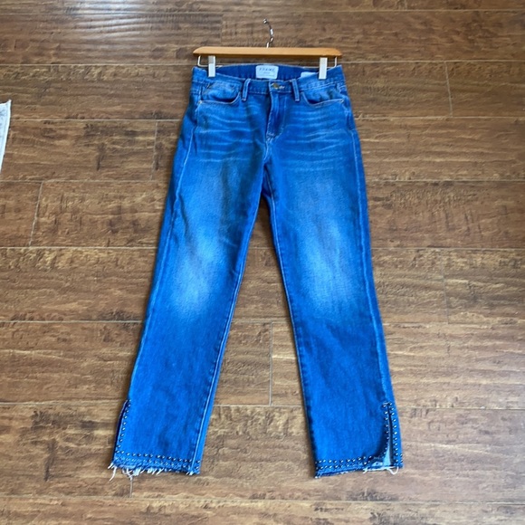 Frame Denim Denim - Frame Le High Straight Jeans with Studs